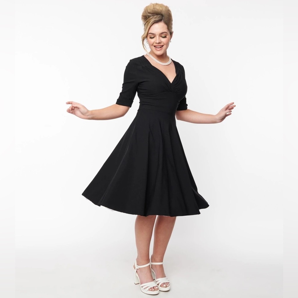 Unique Vintage Delores Swing Dress